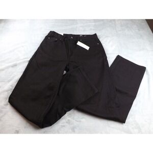 George Jeans Men's Size 30x32 NWT Black‎ Relaxed Fit in Hip & Thigh Tapered Leg